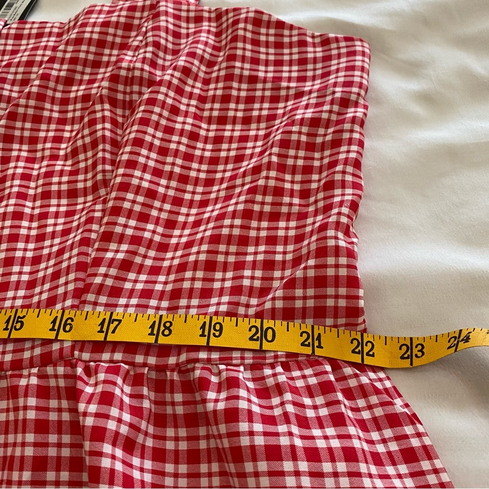 Nasty Gal Red and White Buttoned Sundress - Picture 6 of 7